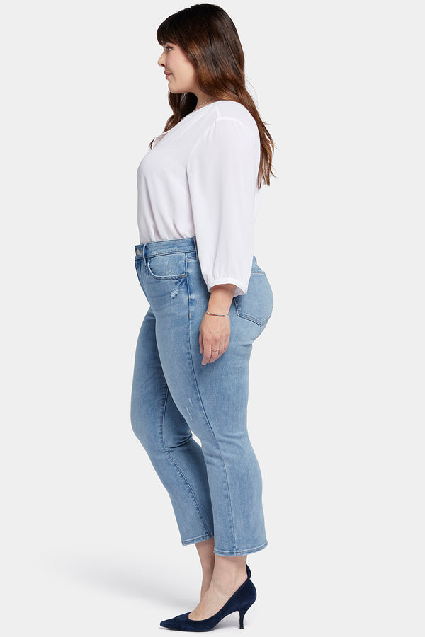 Nydj Marilyn Straight Ankle Jeans In Plus Size