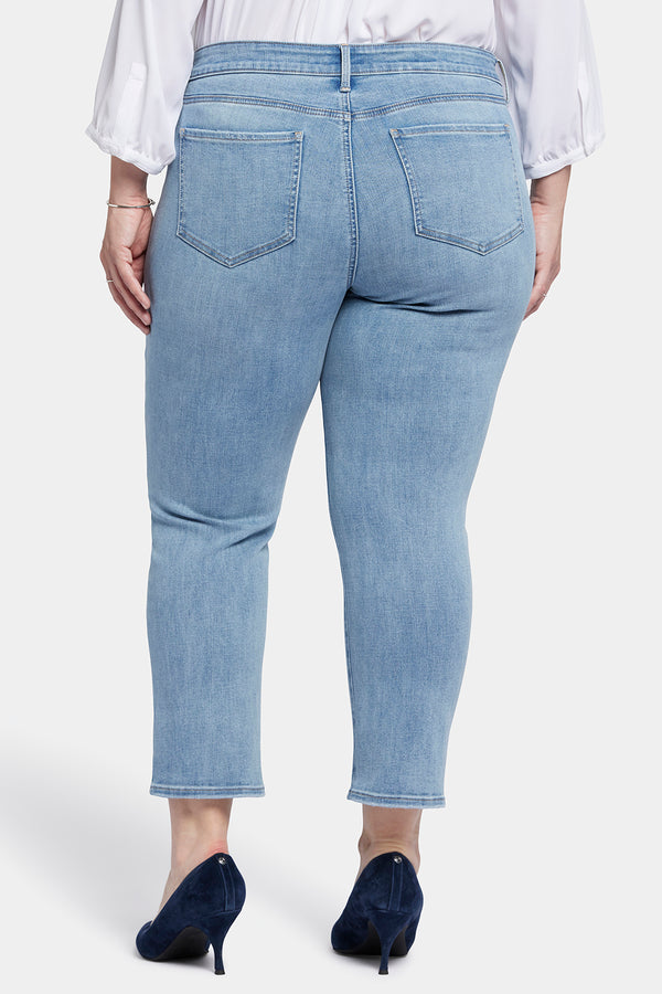 nydj Marilyn Straight Ankle Jeans In Plus Size
