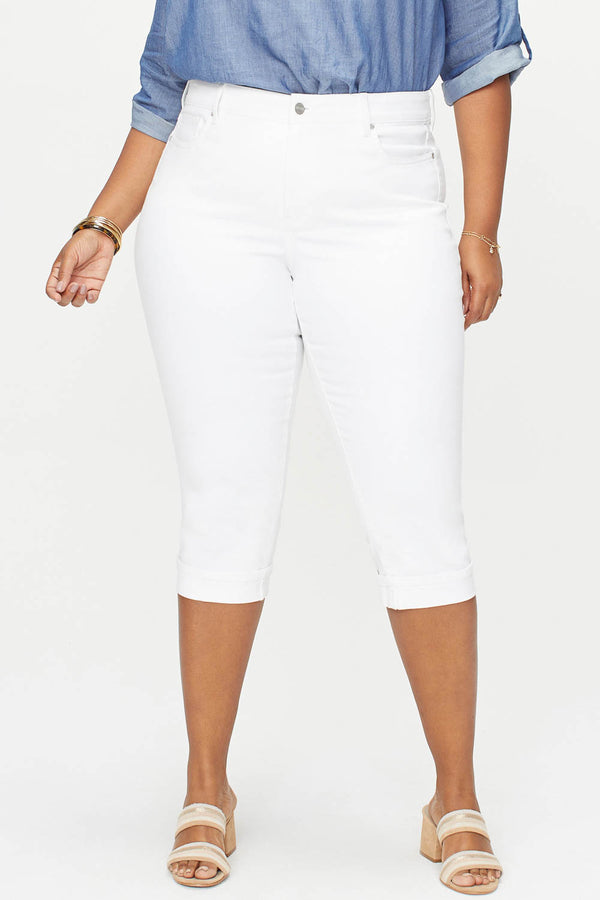 Nydj Marilyn Straight Crop Jeans In Plus Size