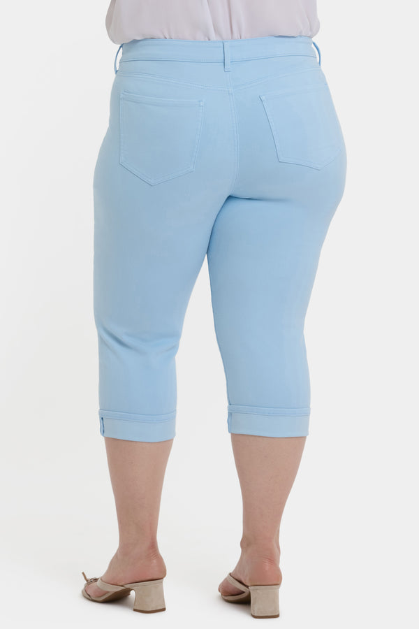 nydj Marilyn Straight Crop Jeans In Plus Size