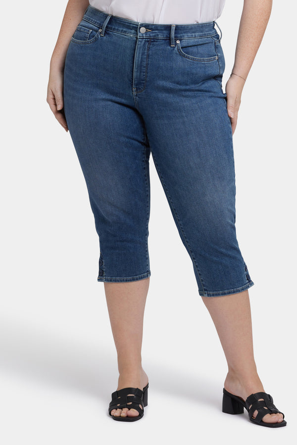 Nydj Marilyn Straight Crop Jeans In Plus Size