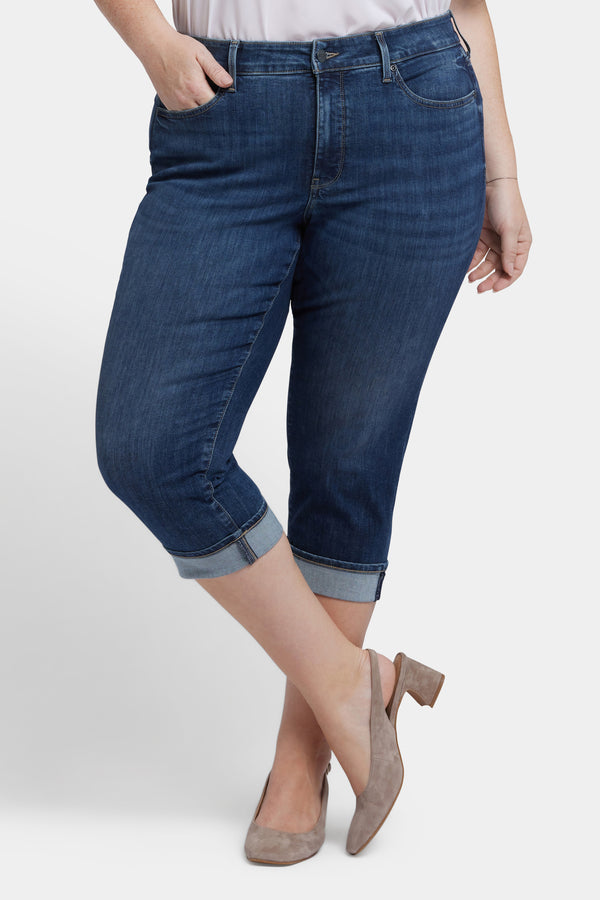 Nydj Marilyn Straight Crop Jeans In Plus Size