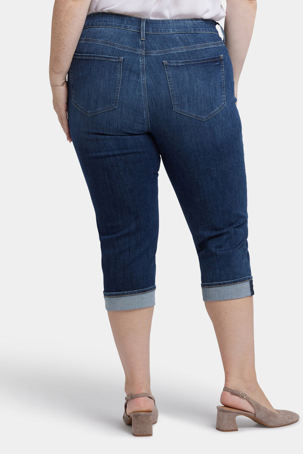 nydj Marilyn Straight Crop Jeans In Plus Size