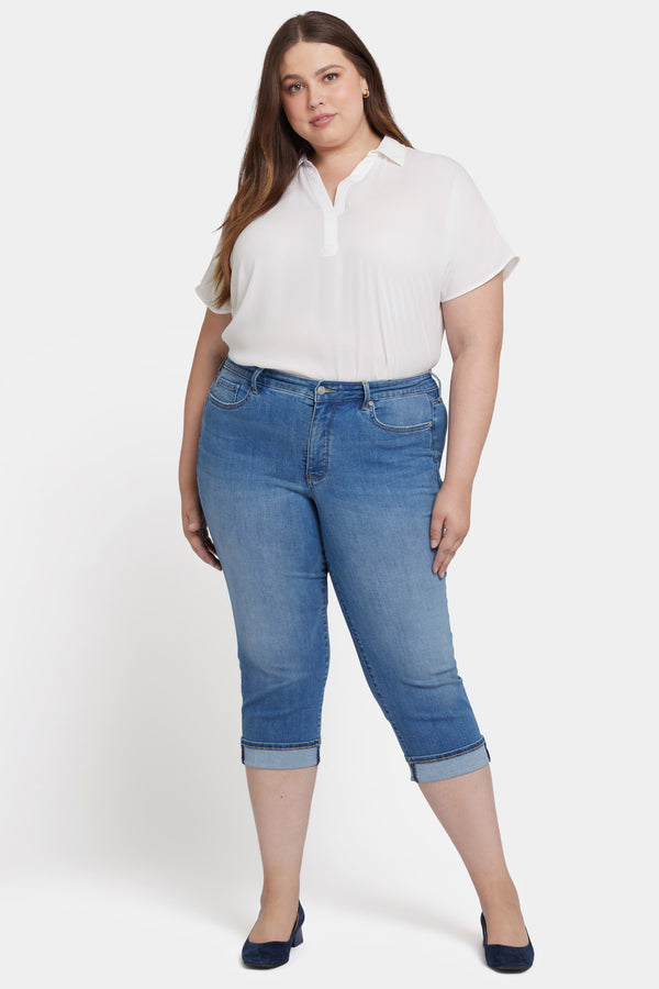 Nydj Marilyn Straight Crop Jeans In Plus Size