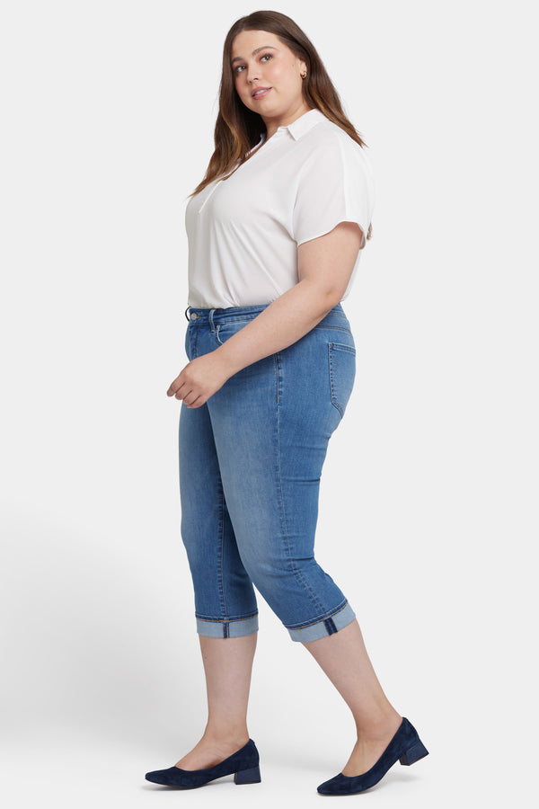 Nydj Marilyn Straight Crop Jeans In Plus Size