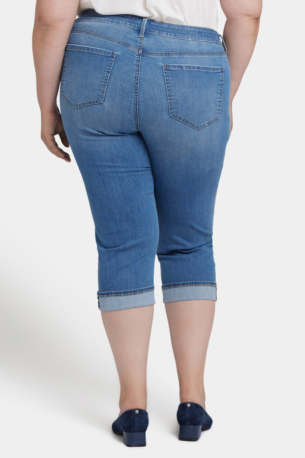 nydj Marilyn Straight Crop Jeans In Plus Size