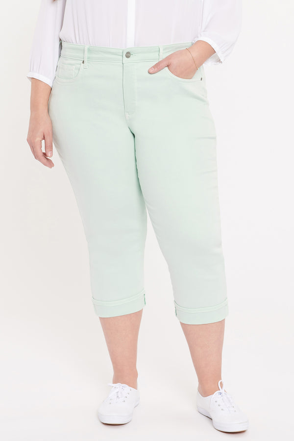 nydj Marilyn Straight Crop Jeans In Plus Size