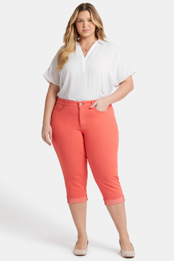 Nydj Marilyn Straight Crop Jeans In Plus Size