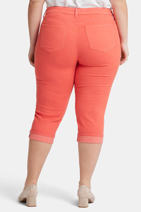 nydj Marilyn Straight Crop Jeans In Plus Size