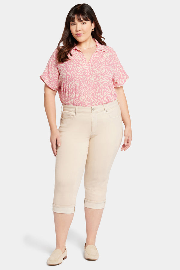 Nydj Marilyn Straight Crop Jeans In Plus Size