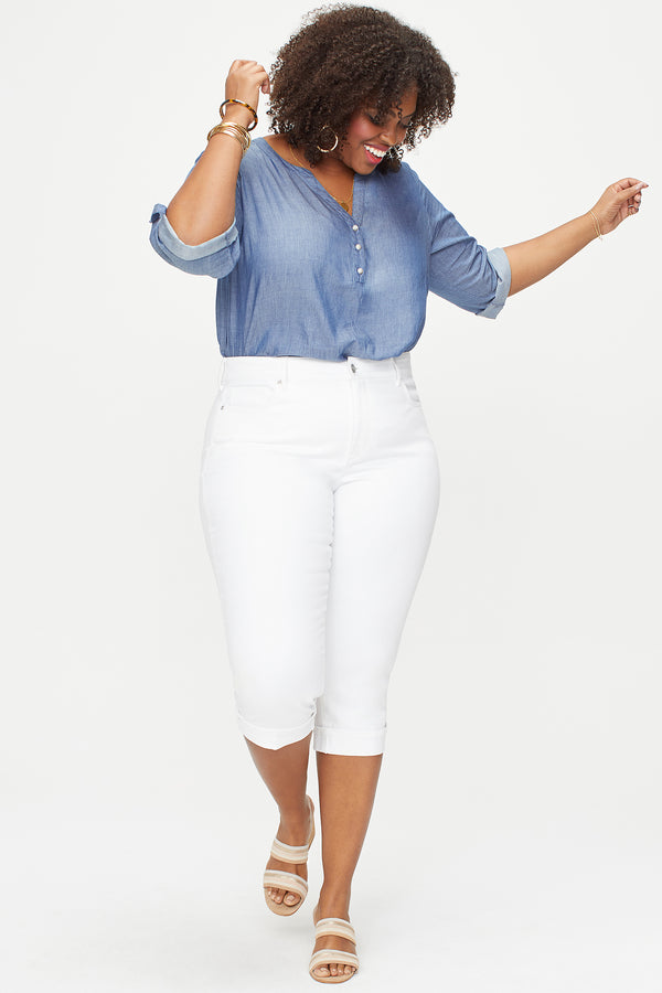 Nydj Marilyn Straight Crop Jeans In Plus Size