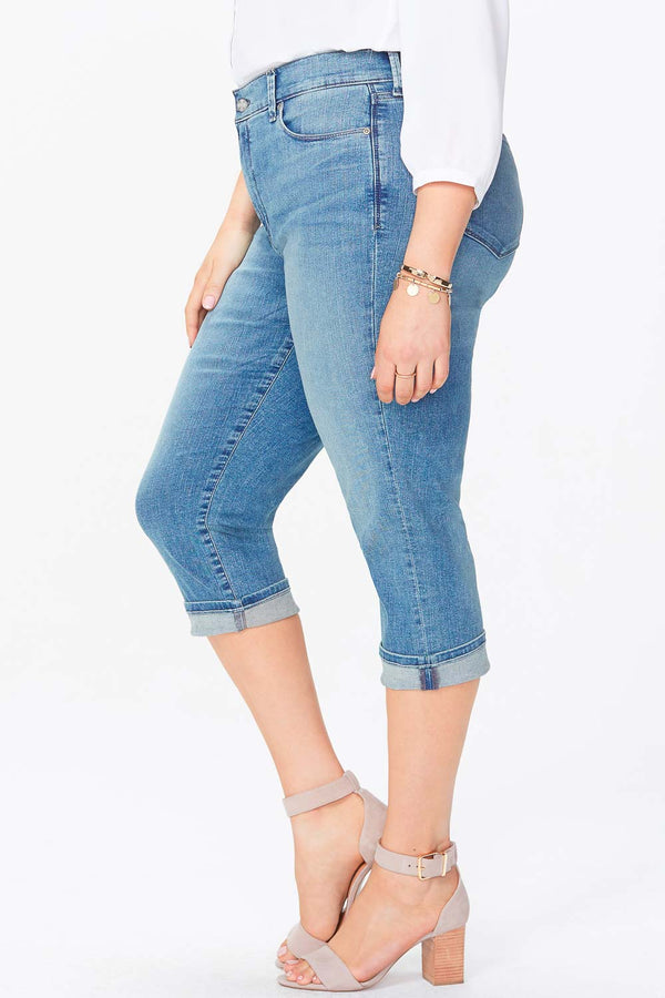 nydj Marilyn Straight Crop Jeans In Plus Size