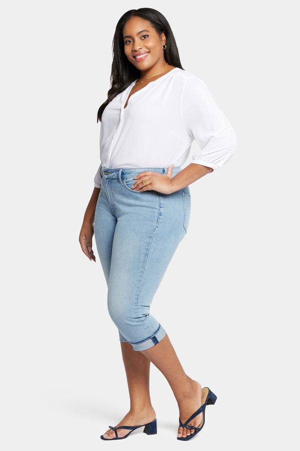 Nydj Marilyn Straight Crop Jeans In Plus Size