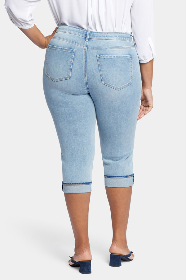 nydj Marilyn Straight Crop Jeans In Plus Size