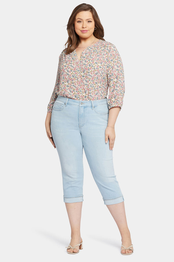 Nydj Marilyn Straight Crop Jeans In Plus Size