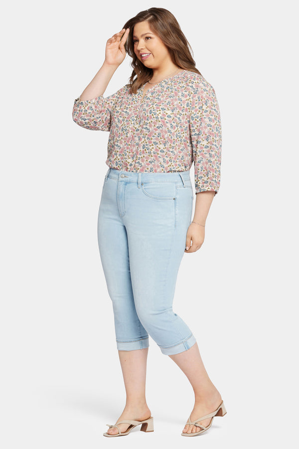 Nydj Marilyn Straight Crop Jeans In Plus Size