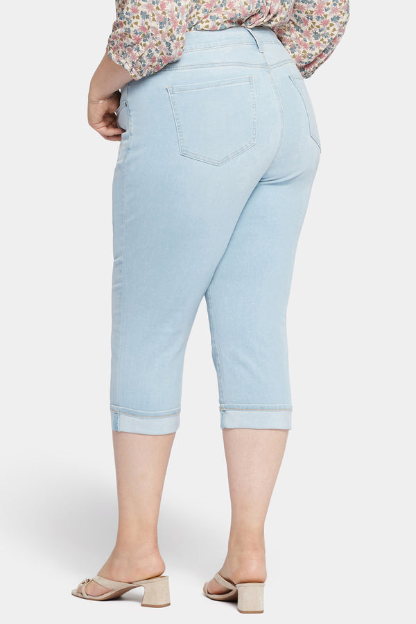 nydj Marilyn Straight Crop Jeans In Plus Size