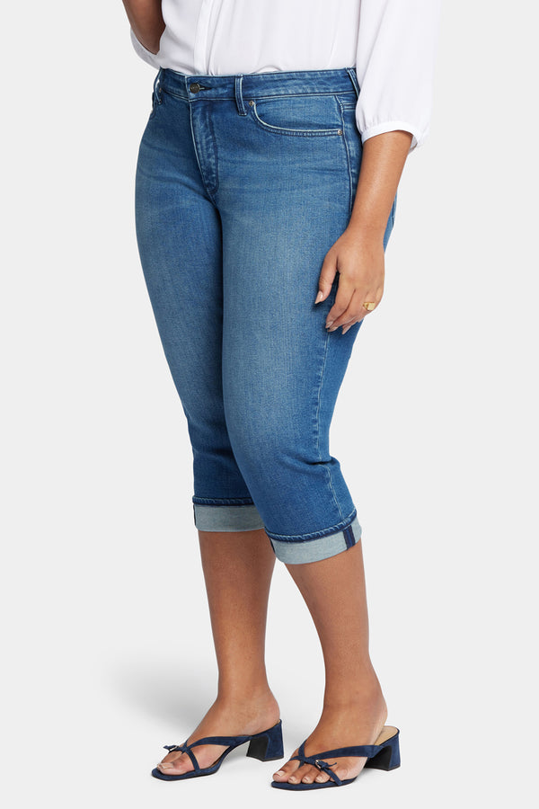 Nydj Marilyn Straight Crop Jeans In Plus Size