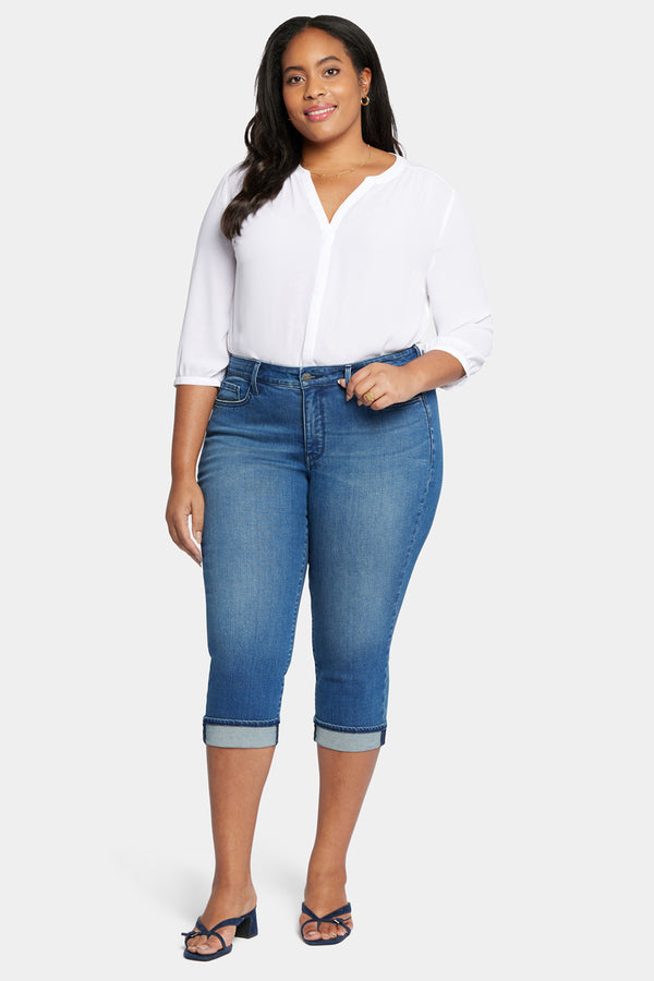 Nydj Marilyn Straight Crop Jeans In Plus Size