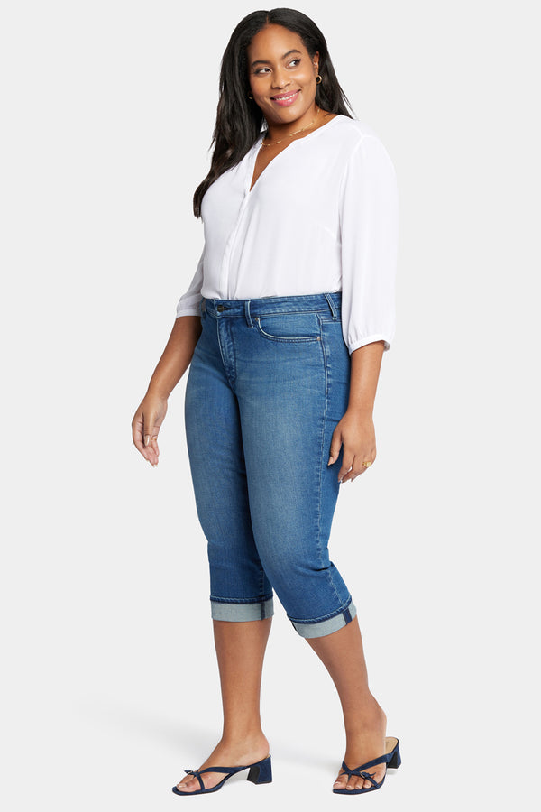Nydj Marilyn Straight Crop Jeans In Plus Size