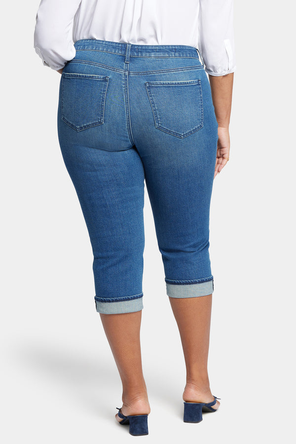 nydj Marilyn Straight Crop Jeans In Plus Size