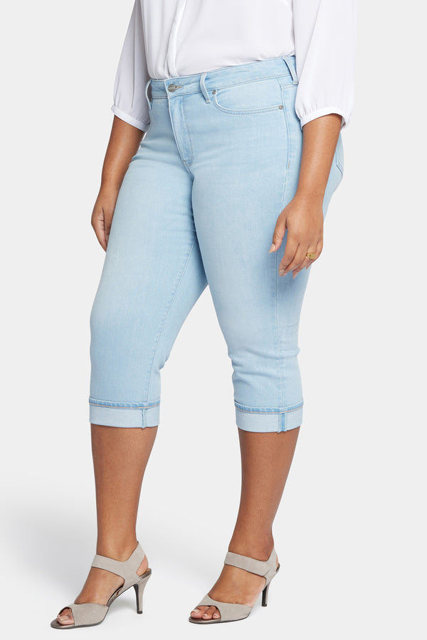 Nydj Marilyn Straight Crop Jeans In Plus Size