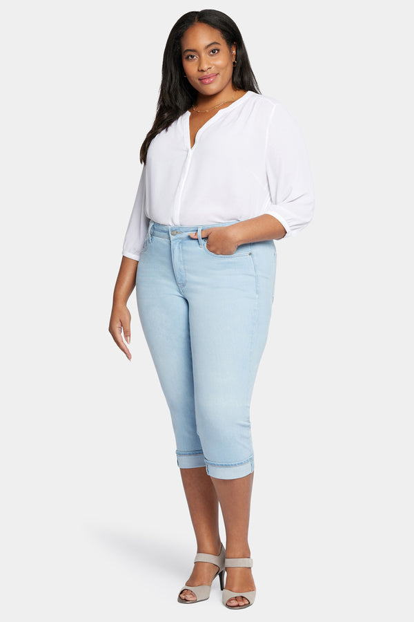 Nydj Marilyn Straight Crop Jeans In Plus Size