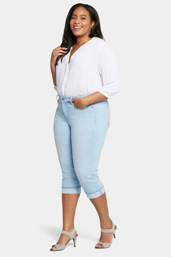 Nydj Marilyn Straight Crop Jeans In Plus Size