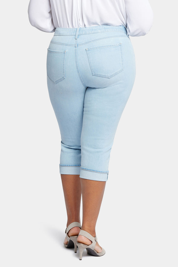 nydj Marilyn Straight Crop Jeans In Plus Size