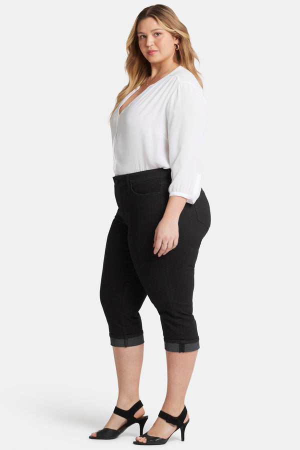 Nydj Marilyn Straight Crop Jeans In Plus Size