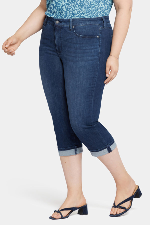 Nydj Marilyn Straight Crop Jeans In Plus Size