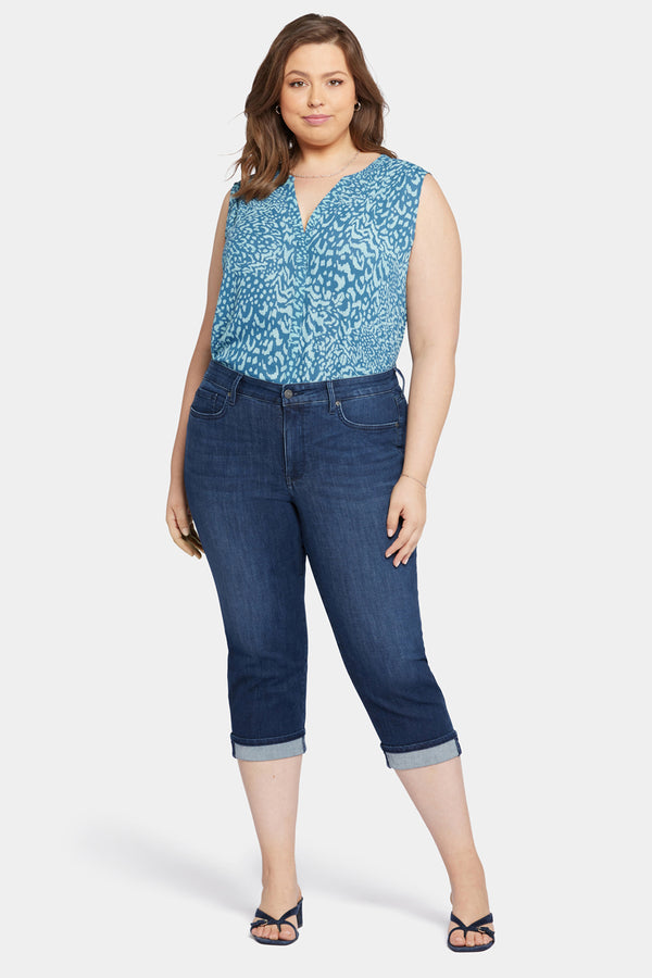 Nydj Marilyn Straight Crop Jeans In Plus Size