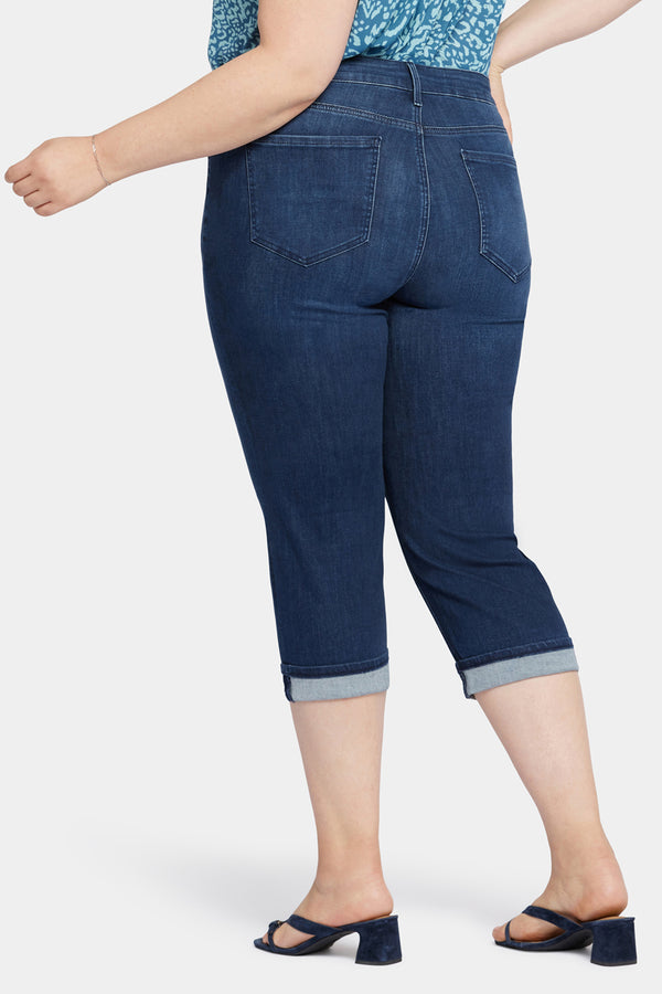 nydj Marilyn Straight Crop Jeans In Plus Size