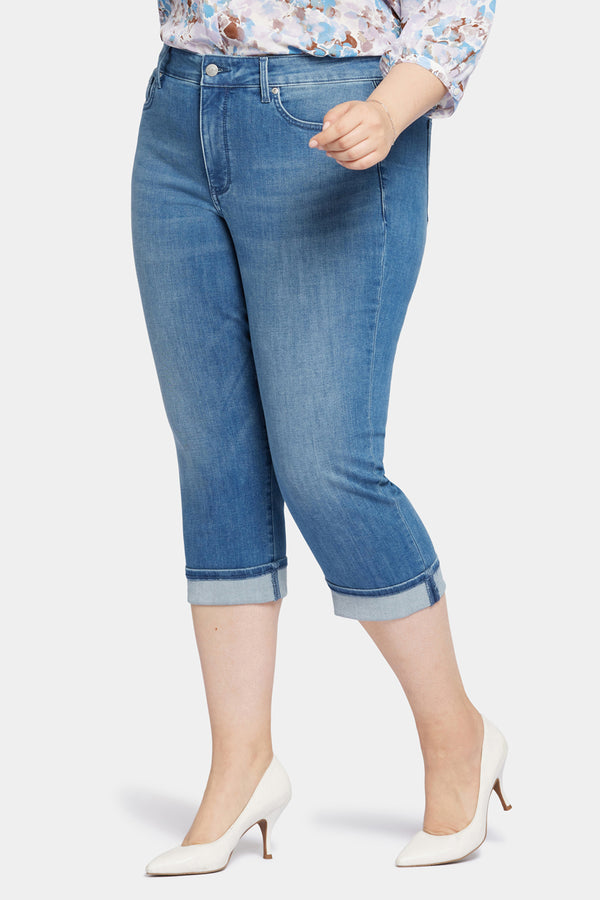 Nydj Marilyn Straight Crop Jeans In Plus Size