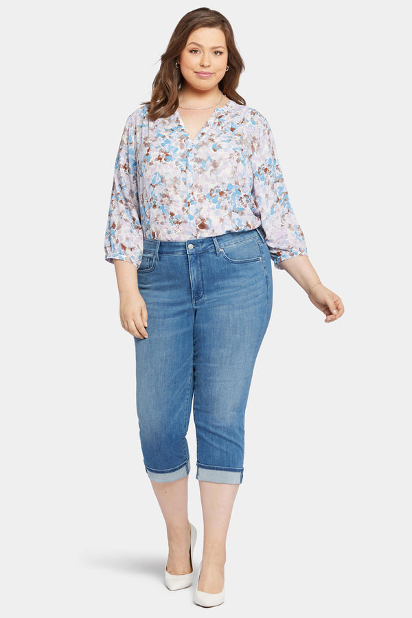 Nydj Marilyn Straight Crop Jeans In Plus Size
