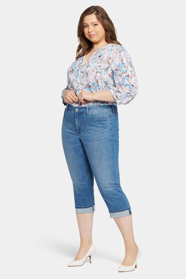 Nydj Marilyn Straight Crop Jeans In Plus Size