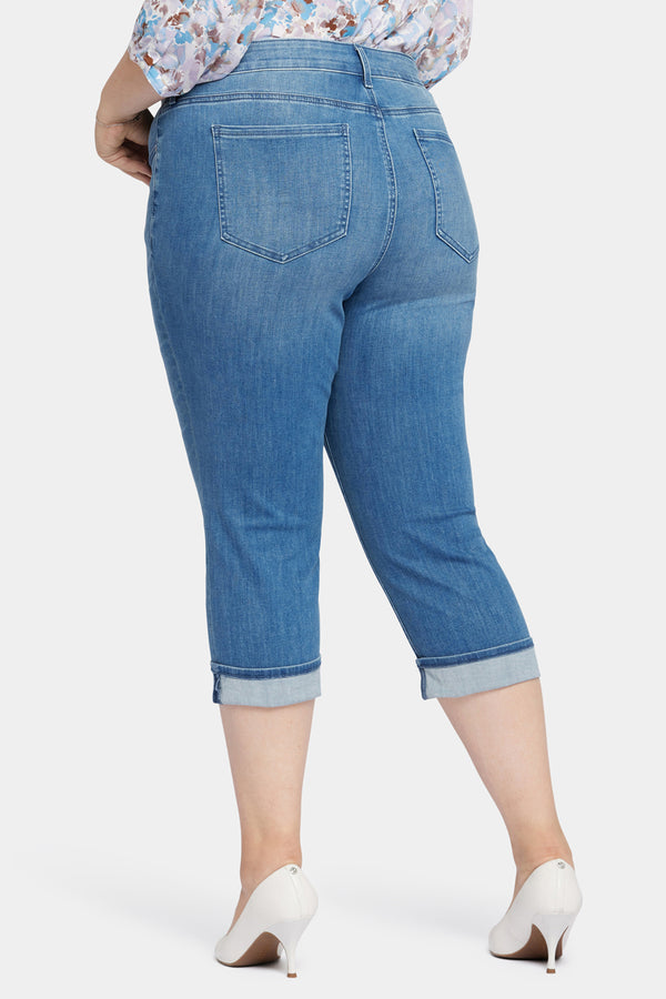 nydj Marilyn Straight Crop Jeans In Plus Size
