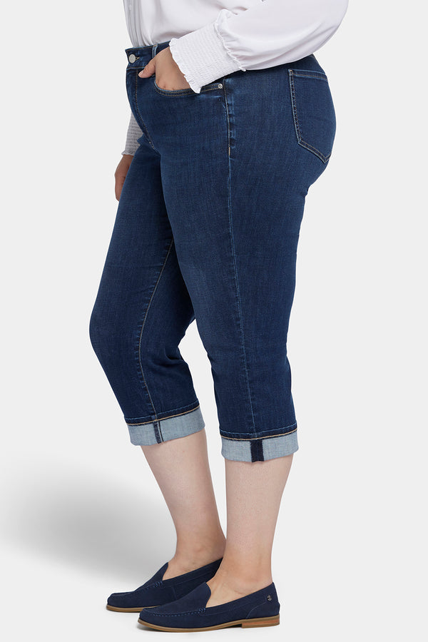 Nydj Marilyn Straight Crop Jeans In Plus Size