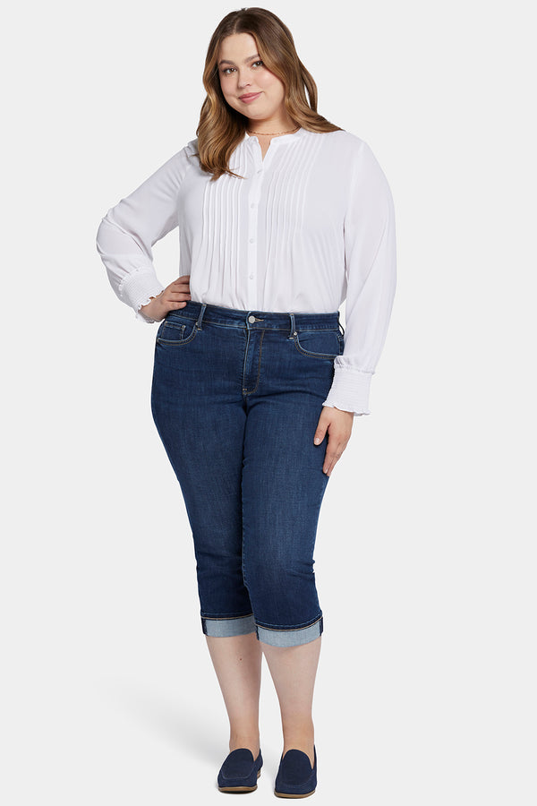 Nydj Marilyn Straight Crop Jeans In Plus Size