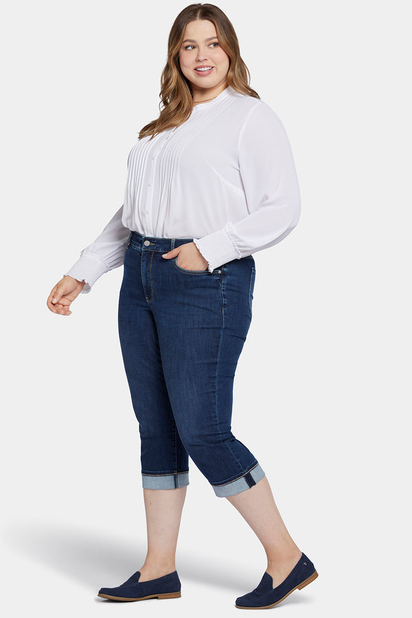 Nydj Marilyn Straight Crop Jeans In Plus Size