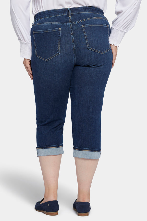 nydj Marilyn Straight Crop Jeans In Plus Size