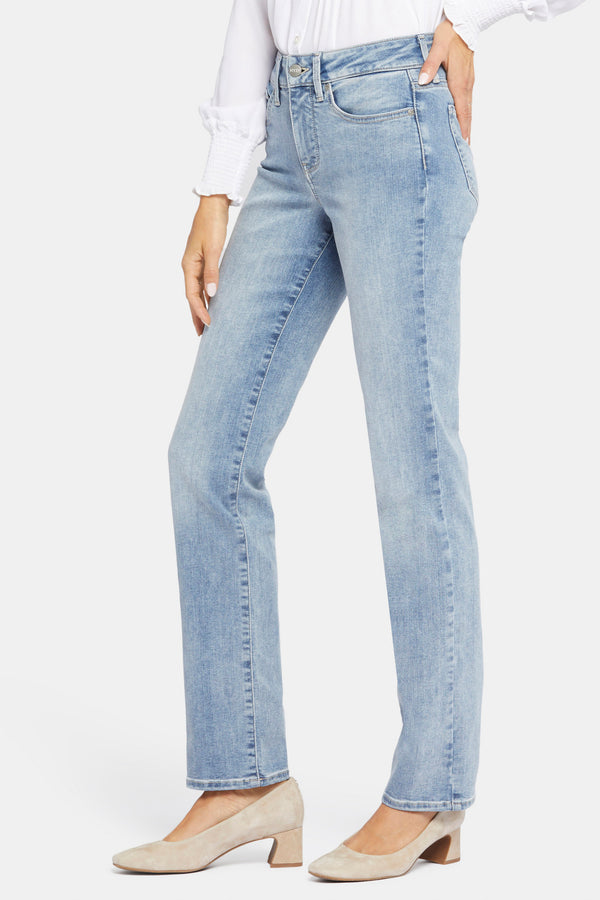 Nydj Marilyn Straight Jeans In Long Inseam