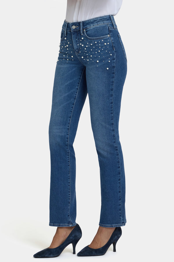 Nydj Marilyn Straight Jeans In Petite