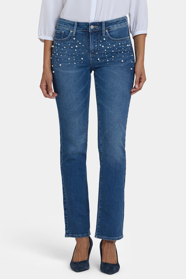 Nydj Marilyn Straight Jeans In Petite