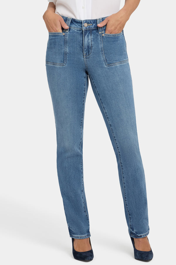 Nydj Marilyn Straight Jeans In Petite