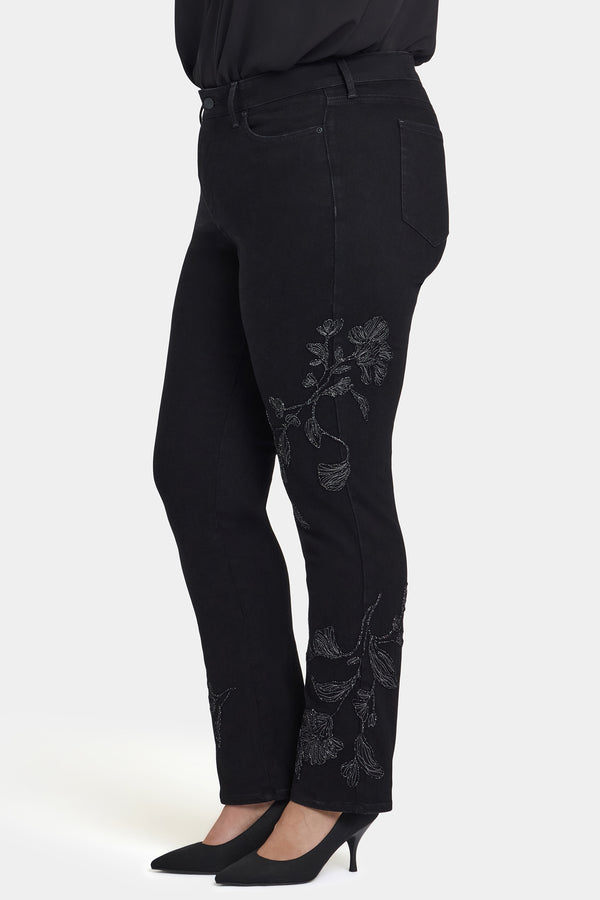 Nydj Marilyn Straight Jeans In Plus Size