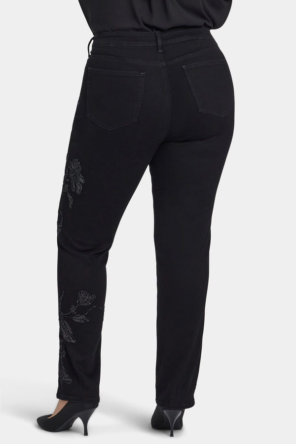 Nydj Marilyn Straight Jeans In Plus Size