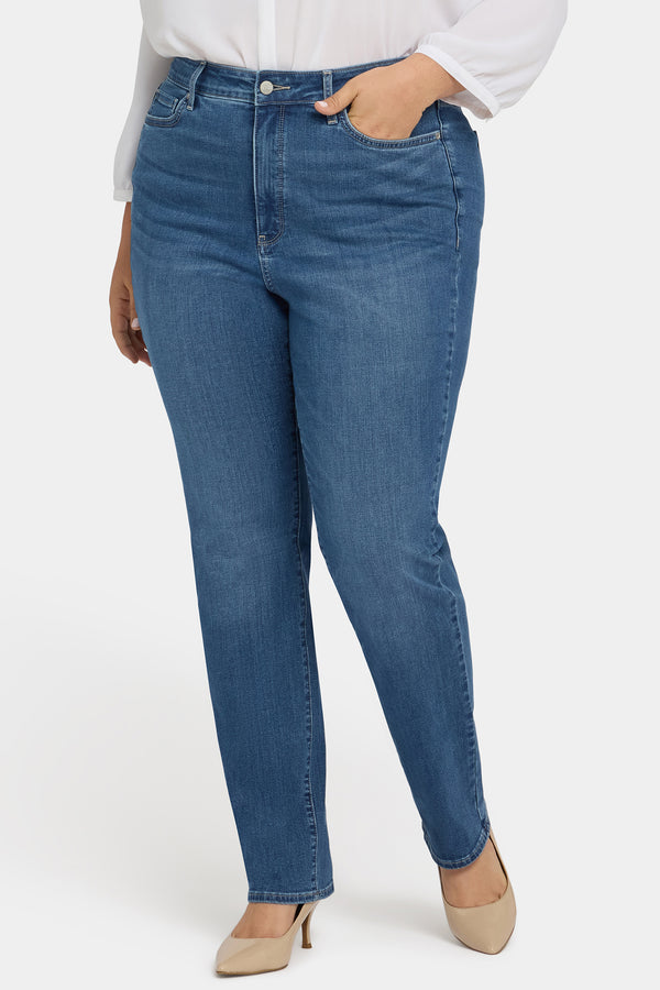 Nydj Marilyn Straight Jeans In Plus Size