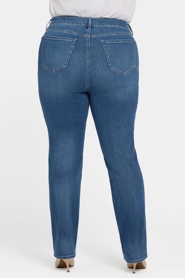 nydj Marilyn Straight Jeans In Plus Size