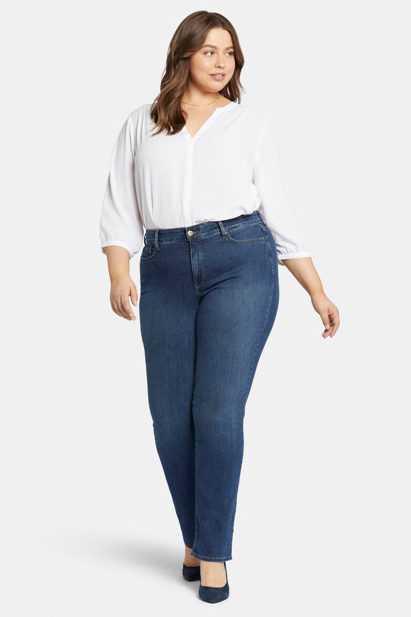 Nydj Marilyn Straight Jeans In Plus Size